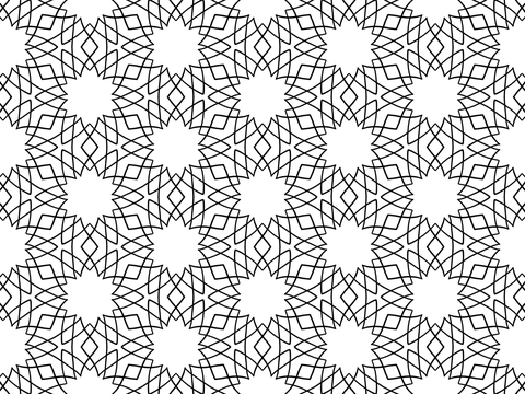 Geometric line lattice pattern
