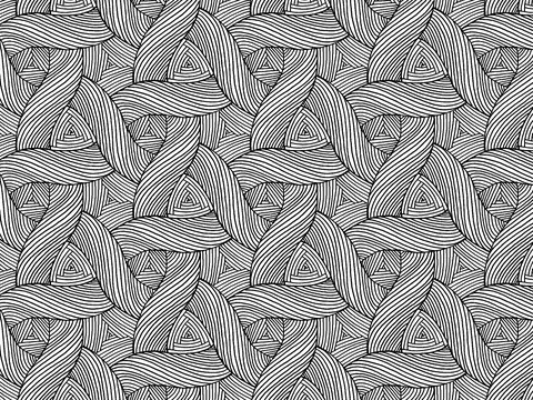 Grey woven leaf pattern